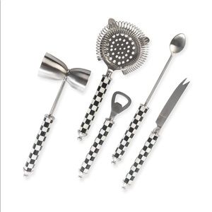 MacKenzie Child’s Courtly Check 3260 Bar Tool Set